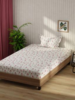 KOPA - Microfibre Single Bedsheet with Pillow Cover Multi-Color (Single)