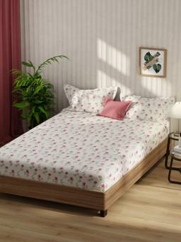KOPA - Microfibre Double Bedsheet with Pillow Covers Multi-Color (King)