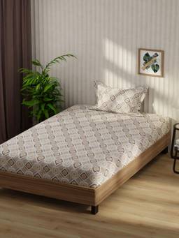 KOPA - Microfibre Single Bedsheet with Pillow Cover Grey (Single)