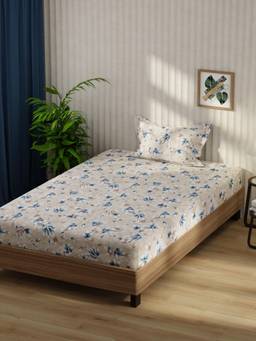 KOPA - Microfibre Single Bedsheet with Pillow Cover Multi-Color (Single)