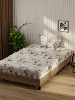 KOPA - Microfibre Single Bedsheet with Pillow Cover Multi-Color (Single)