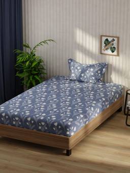 KOPA - Microfibre Single Bedsheet with Pillow Cover Multi-Color (Single)