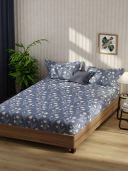KOPA - Microfibre Double Bedsheet with Pillow Covers Multi-Color (King)