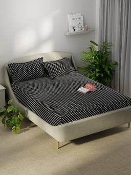 KOPA - Microfibre Double Bedsheet with Pillow Covers Grey (Double)