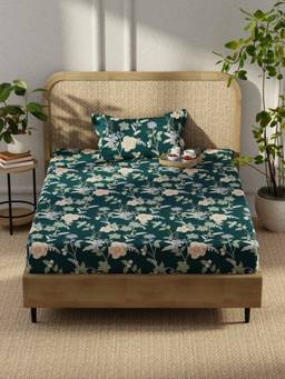 KOPA - Microfibre Single Bedsheet with Pillow Cover Green (Single)
