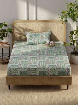 KOPA - Microfibre Single Bedsheet with Pillow Cover Multi-Color (Single)