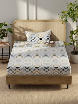 KOPA - Microfibre Single Bedsheet with Pillow Cover Multi-Color (Single)