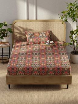 KOPA - Microfibre Single Bedsheet with Pillow Cover Multi-Color (Single)