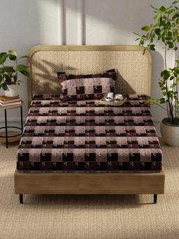 KOPA - Microfibre Single Bedsheet with Pillow Cover Purple (Single)
