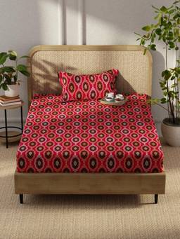 KOPA - Microfibre Single Bedsheet with Pillow Cover Pink (Single)
