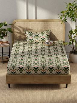 KOPA - Microfibre Single Bedsheet with Pillow Cover Multi-Color (Single)