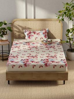 KOPA - Microfibre Single Bedsheet with Pillow Cover Multi-Color (Single)