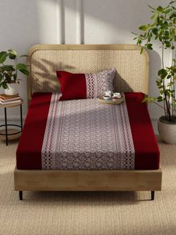 KOPA - Microfibre Single Bedsheet with Pillow Cover Multi-Color (Single)