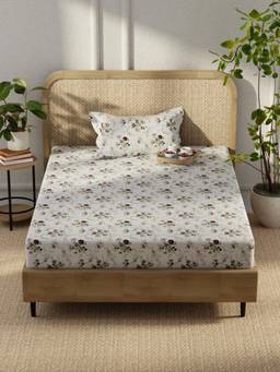 KOPA - Microfibre Single Bedsheet with Pillow Cover Multi-Color (Single)