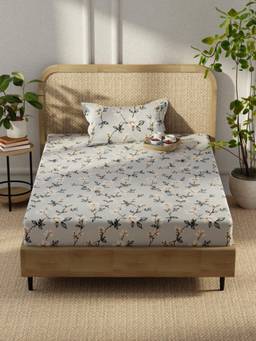 KOPA - Microfibre Single Bedsheet with Pillow Cover Grey (Single)
