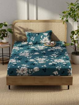 KOPA - Microfibre Single Bedsheet with Pillow Cover Multi-Color (Single)