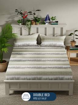 Nautica - Microfibre Double Bedsheet with Pillow Covers Green (Double)