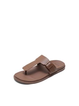 Rare Rabbit - Men Tee Light Warm Tan Leather Sandals