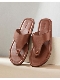 Fabindia - Men Brown Leather Sandals