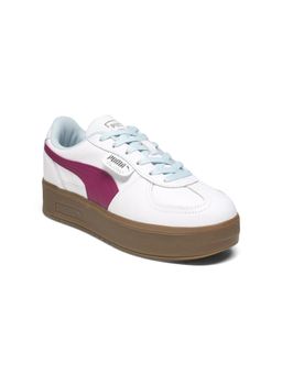 Puma - Palermo Elevata Women Leather White & Pink Sneakers