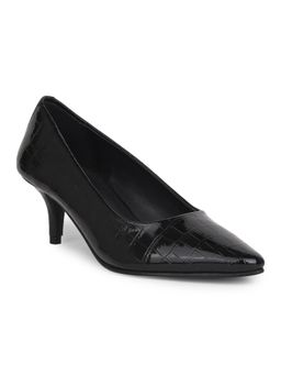 Bata - Black Kitten Pump Heels for Women