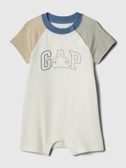 GAP - Off White Cotton Colorblock Casual Body Suit