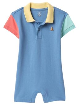 GAP - Blue Cotton Colorblock Casual Body Suit