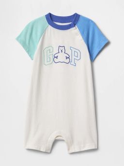 GAP - White Cotton Colorblock Casual Body Suit