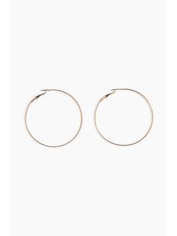 H&M - Women Gold Textured Hoop Earrings