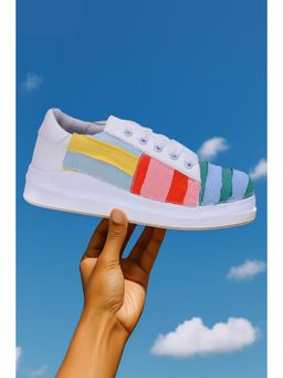 The Saree Sneakers - Colorful Patchwork Sneakers