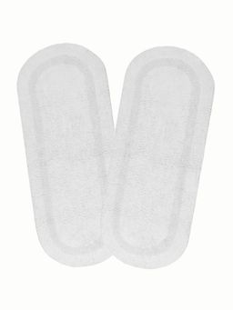 Saral Home - Ivory Cotton Multiuse Set of 2 Bathmats - 50 x 120 cm