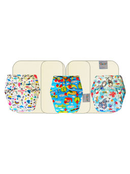 Dumbledo - Cloth Diapers with Superabsorbent Insert and Booster Pad (Pack of 3) (18-24 Months)