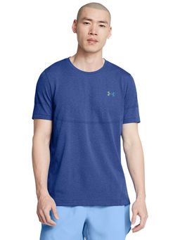 Under Armour - Blue Mens Vanish Elite Seamless Short Sleeves T-Shirt