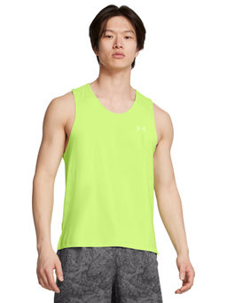 Under Armour - Green Mens Launch Elite Singlet Tank