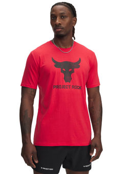 Under Armour - Red Mens Project Rock Payoff Graphic Short Sleeve T-Shirt