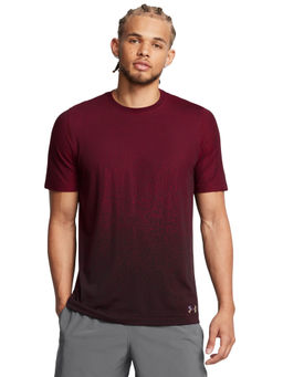 Under Armour - Red Mens Vanish Elite Seamless Faded Short Sleeves T-Shirt