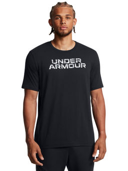 Under Armour - Black Mens Stamped World Moment Short Sleeves T-Shirt