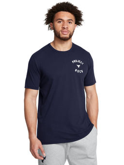 Under Armour - Blue Mens Project Rock 7 Short Sleeves T-shirt
