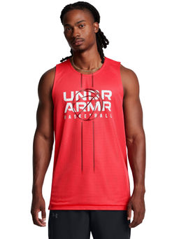 Under Armour - Red Mens Zone Reversible Sleeveless Tank
