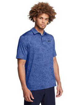 Under Armour - Blue Mens Playoff 3.0 Line Jacquard Polo T-shirt