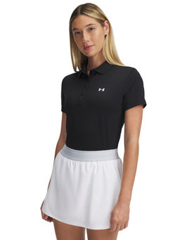 Under Armour - Black Womens Active Short Sleeve Polo T-shirt
