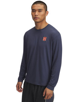 Under Armour - Blue Mens Run 96 Long Sleeve T-shirt