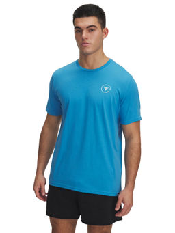 Under Armour - Blue Mens Project Rock Salt Short Sleeve T-shirt