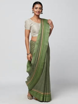 Fabindia - Cotton Silk Thread Border Sari