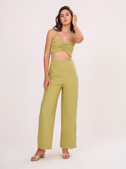 House of Varada - Green Solid Co-Ord (Set of 2)