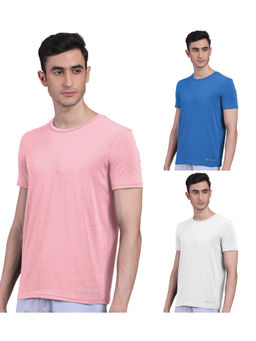 FREECULTR - Mens Bamboo Undershirt Anti Microbial Lounge Wear T-shirt (Pack of 3)