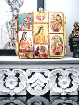 NR by Nidhi Rathi - Printed Multicolor Clutch