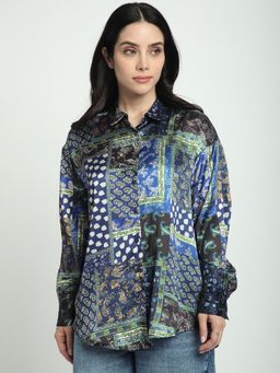 R&B - Women Multicoloured Floral Regular Shirt