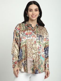 R&B - Women Multicoloured Floral Regular Shirt