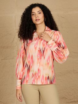 Kibo - Women Multicoloured Viscose Rayon Abstract Shirt